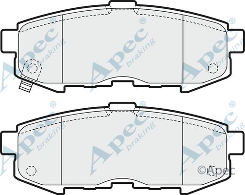 APEC BRAKING Bremžu uzliku kompl., Disku bremzes PAD1603